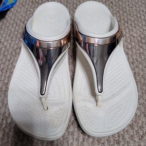 Crocs size 11 women's mirrored Sandals
